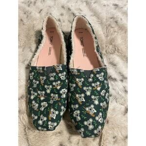 Toms koala bear themed shoes size 8.5
